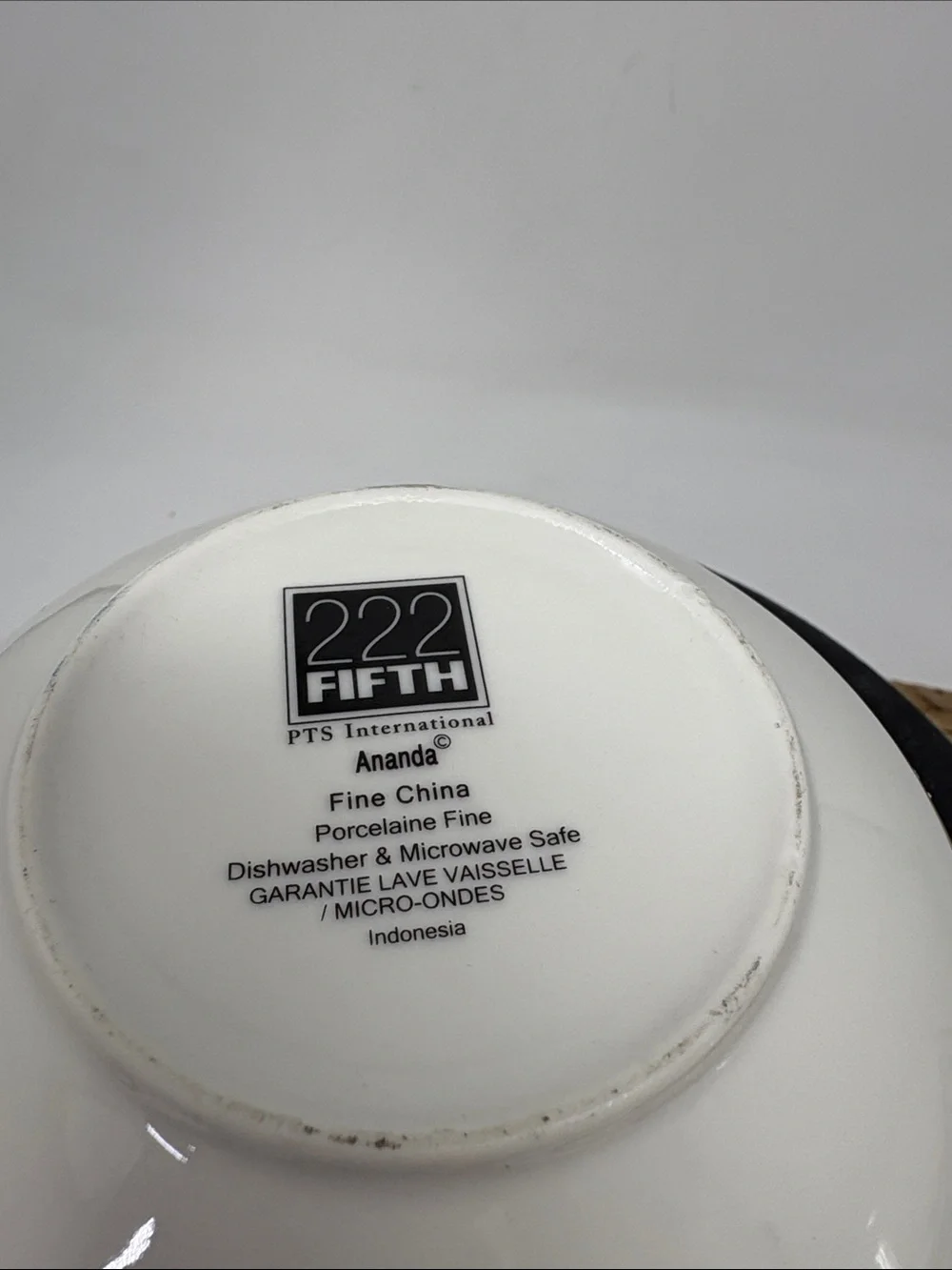 222 FIFTH Ananda Porcelain Set of Two Butterfly Bowls